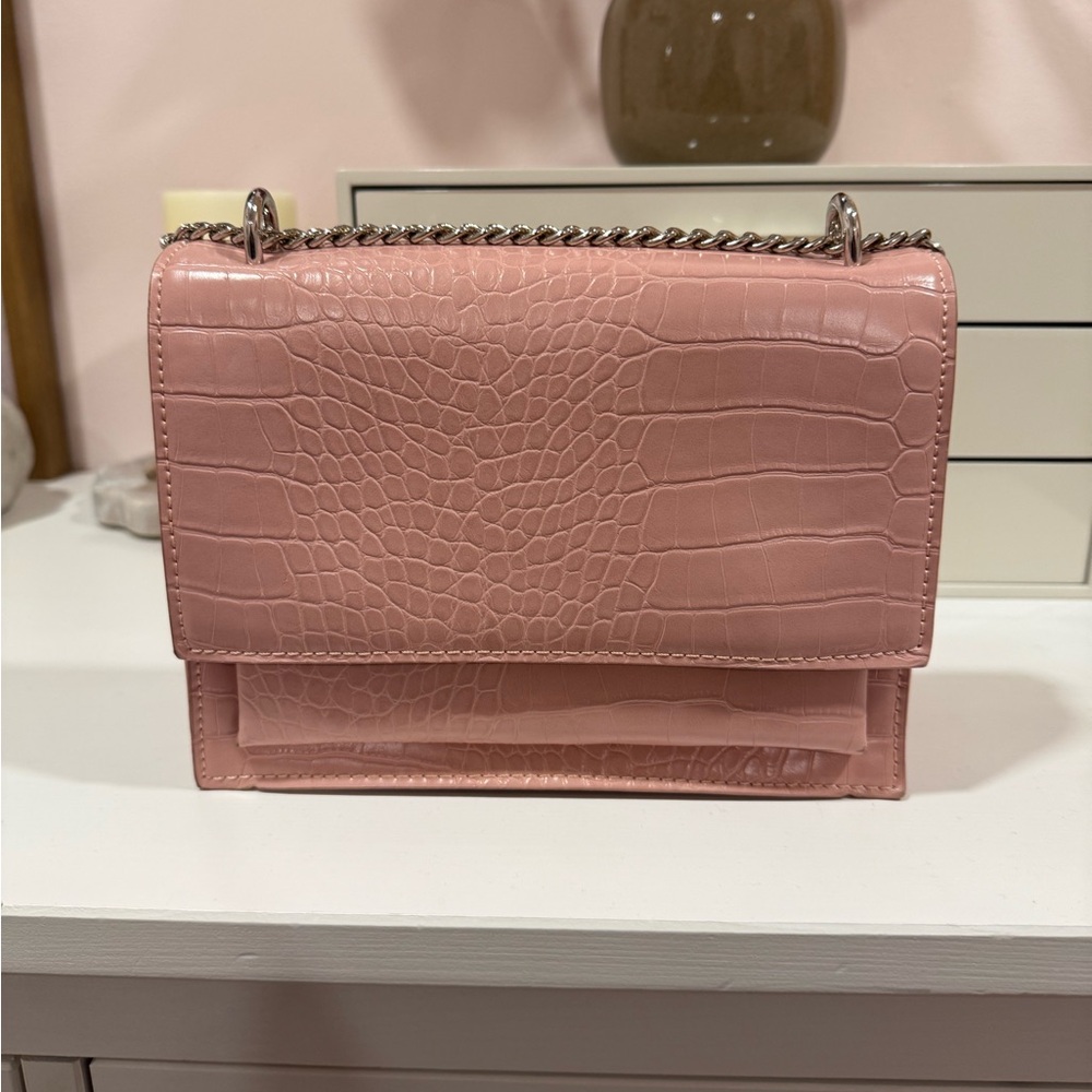 Pink Croc-Embossed Purse - Picture 10 of 11